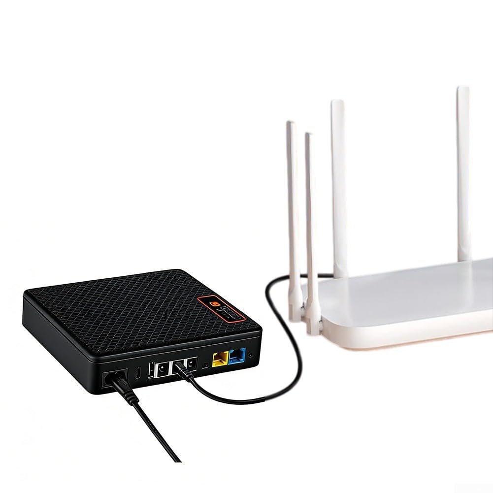 DC per ups Alimentatore Backup 12V per Router DC per ups Alimentatore(20800mAh)