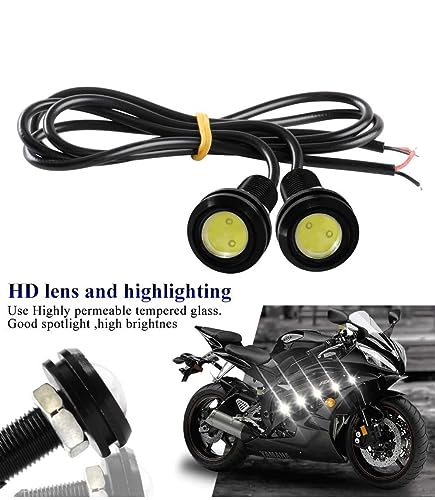 Image of AUTO MT 10PCS- 18mm Eagle Eye LED Lights 9W DRL Daytime Running Lights Backup Reversing Parking Signal Automobiles Lamps (10PC- BLUE 9W Eagle Eye Led Lights)