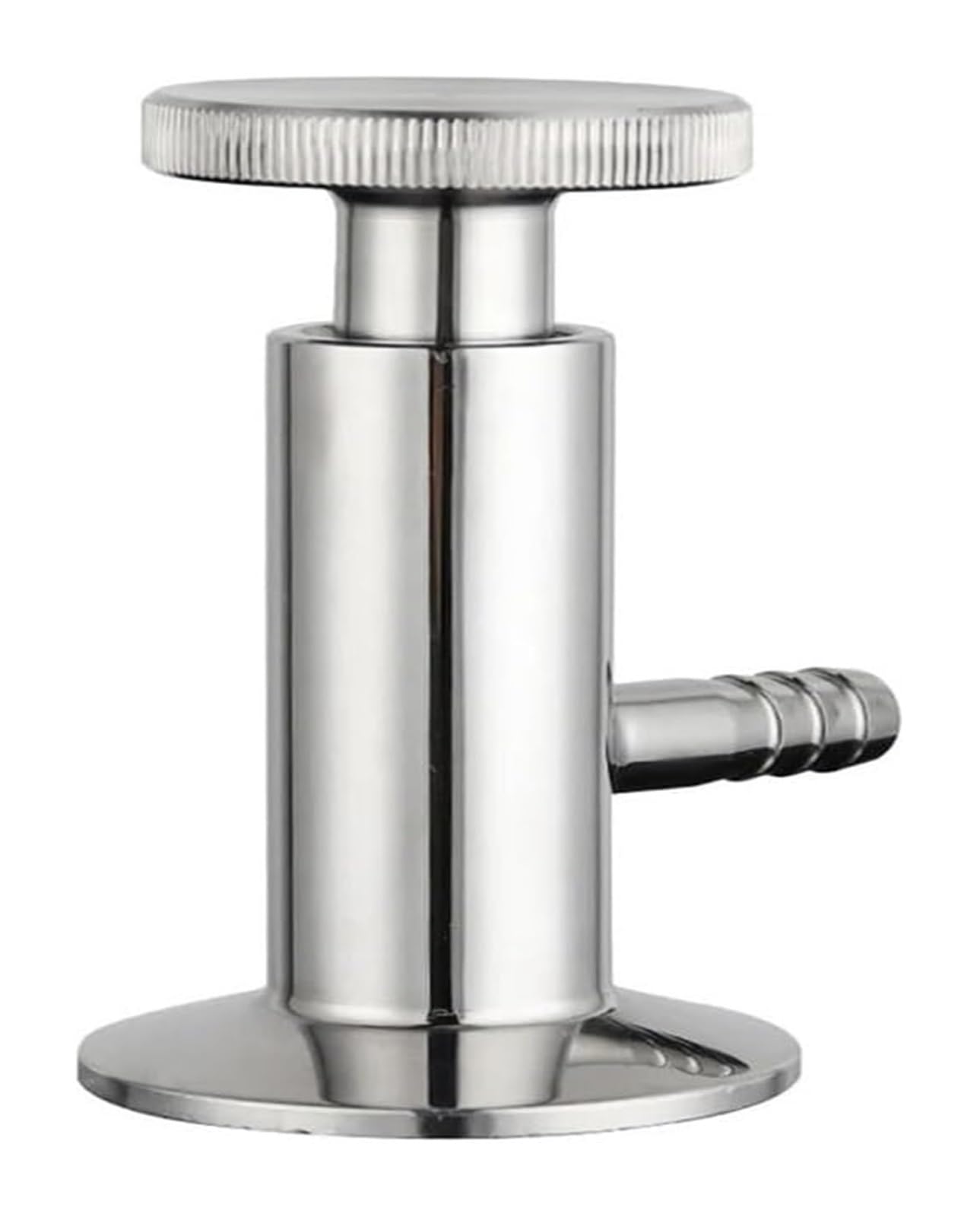 Sanitarny zawór do pobierania próbek Tri Clamp, igła tulejkowa 1,5 cala, średnica zewnętrzna 50 mm z zaczepem węża 10 mm, złączka rurowa do zastosowań w żywności i napojach