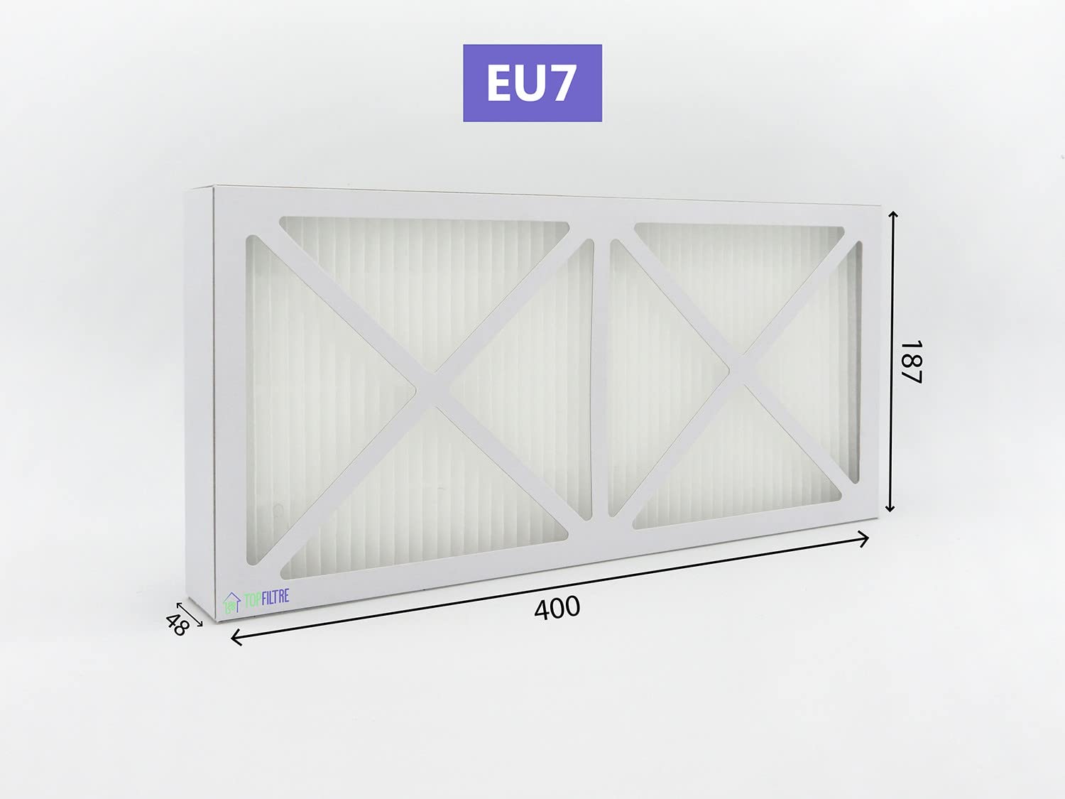 TOP FILTRE - Lot de 3 Filtres VMC Double Flux Compatibles UNELVENT IDEO 325 ECOWATT/INITIA 225 – 2 G4 & 1 Filtre F7 – Purification de l’Air