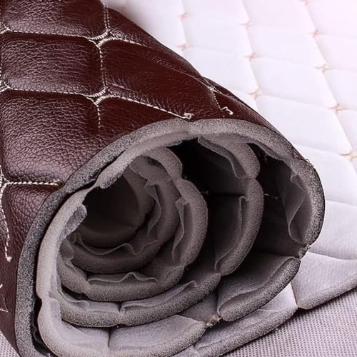 Simili cuir grainé beige robuste de 140 cm pour patchwork et sacs - 3