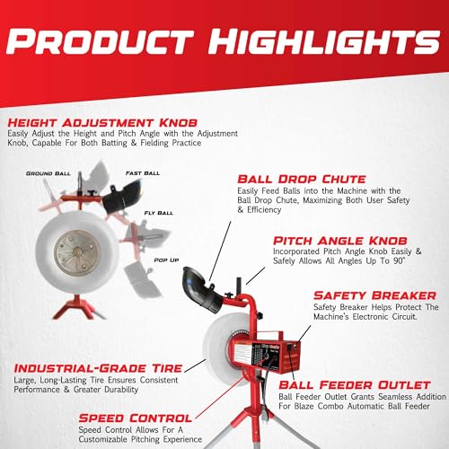 Heater BPM599C Team Sports Blaze Pitching Machine thumb #4