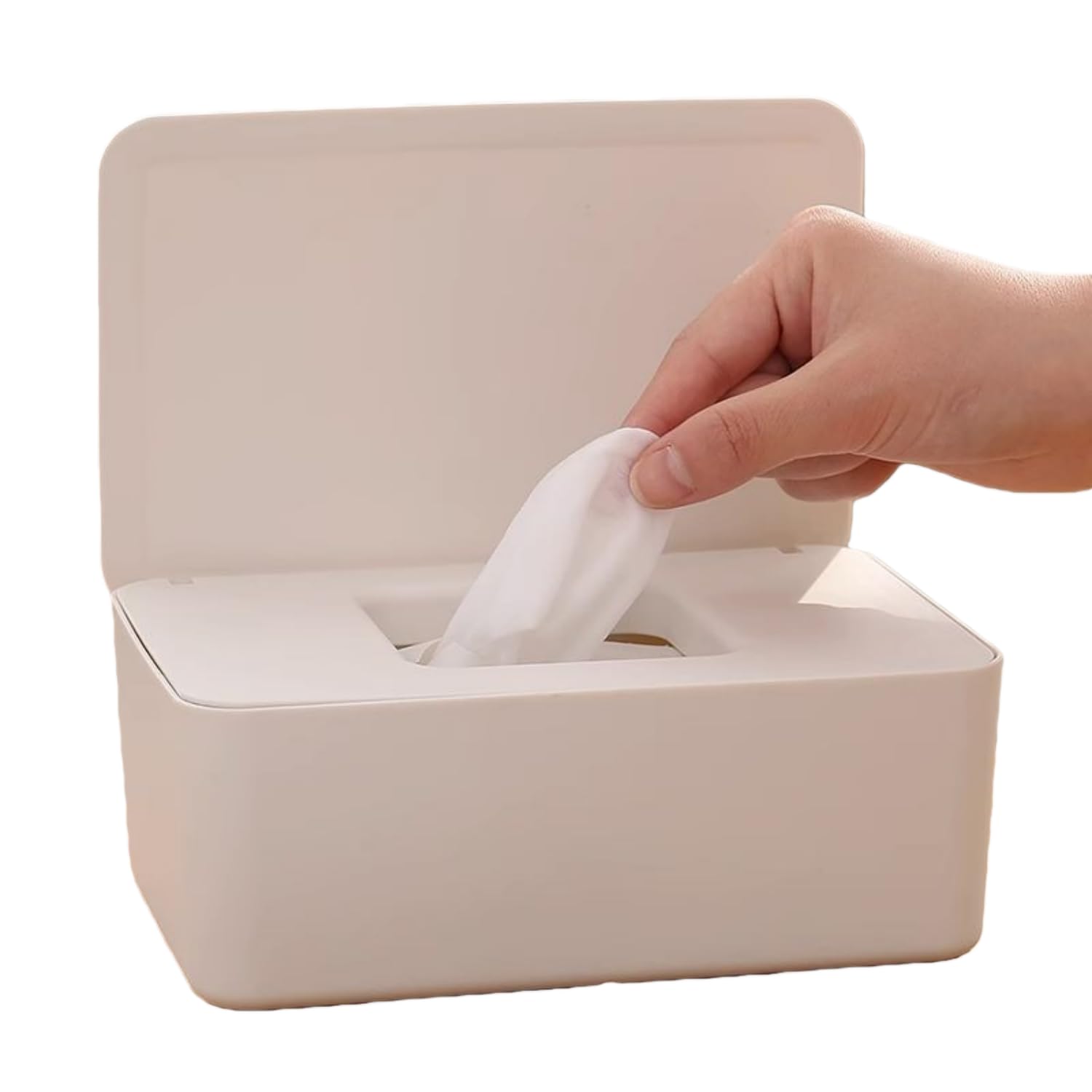 Baby Wet Wipe Dispenser, Baby & Adult Wipe Holder for Home Bathroom, Kitchen, Bedroom, Living Room, Office, Multi - use Storage Case for Dry Wipes & Masks