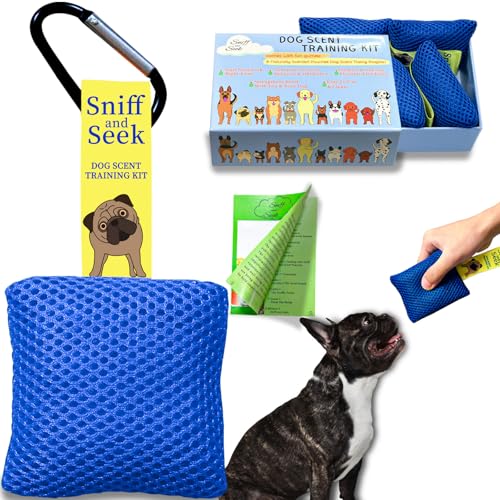 Sniff Games BabieDtOyG Dog Scent Training kit, Brain Games, Hide and Seek Toys, Metal Stimulation Games – Fun Nose Work for Dogs, Sniff and Seek Sniffing Toys, Dog Nosework, Scent Work Kit for All Ages