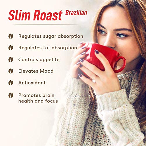 Valentus Brazilian Slim Roast Coffee - Dark Roast 3 Oz. Canister (24 Servings)