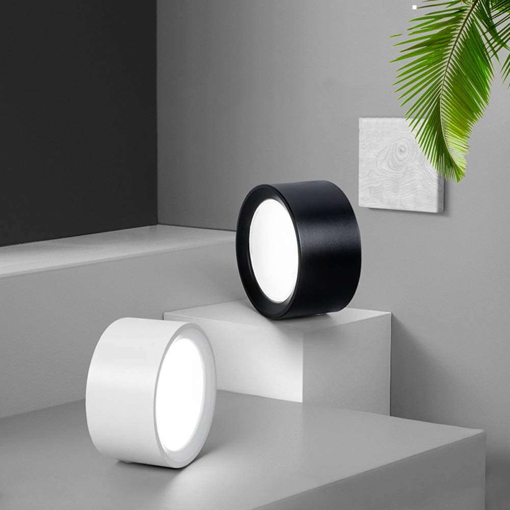 Einbaustrahler aus Aluminium, dünn und diskret, zur Oberflächenmontage, mit Lampenschirm aus Acryl, 15 W, 2700 K/3000 K/6000 K, ideal zum Aufwerten von Bildern oder von Gemälden, warmgelb