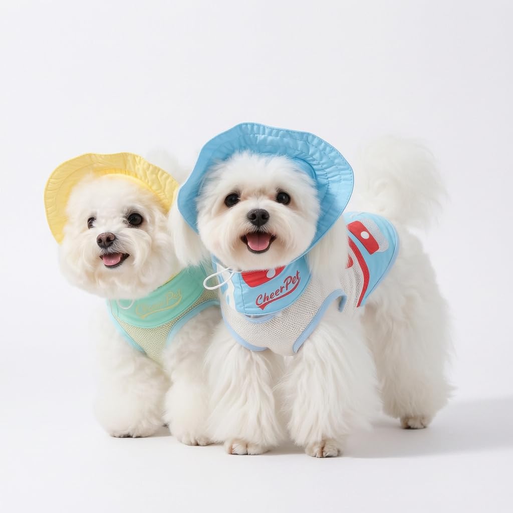 Vêtement Rafraîchissant Chien, Style 1 | Tissu respirant, résistant aux éclaboussures, doublure fraîche, gilet, protection 50+, pour le confort, pour animaux