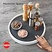 Copco Pro 15-Inch Lazy Susan Turntable, Non-Skid Pantry or Cabinet Organizer for Spices, Condiments, and Bottles, Smooth Rotation, Charcoal Finish