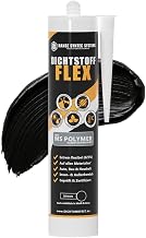HSS Sealant Flex Black 290 ml MS Polymer, Elastic Joint Sealant for Indoor and Outdoor Use