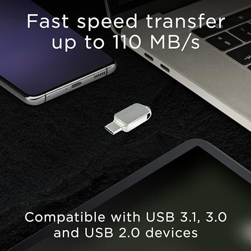 Integral 256GB 360-Dual USB 3.2 Gen 1 Type C & Type A Flash Drive with Solid Metal Casing, Fast Transfer Speeds and Simply Plug & Play - Image 4