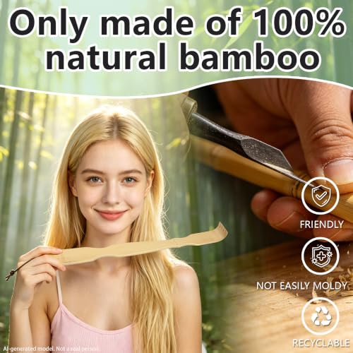 Image of 4Pcs Back Scratcher Set, Bamboo & Extendable Stainless Steel | Bear Claw Back Scratcher,BackScratcher Gift for Elderly Men Women Adults (Natural+Black)