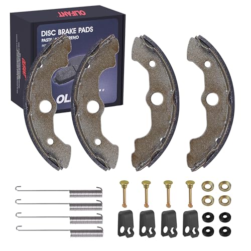 2 Pairs Front Brake Shoes for Honda FourTrax 300 4X4 / Rancher 350 400 / Foreman 400 450 /Foreman Rubicon 500 01-04 Rincon 650 06450-HN5-671