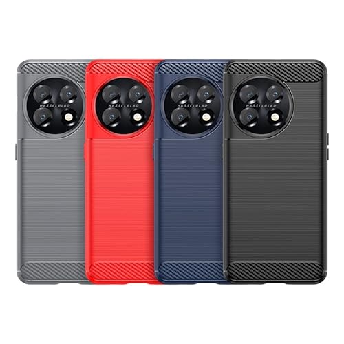 Guarishel For Oneplus 11 Case, Oneplus 11 Phone Case, Fashion Non-Slip Shock-Absorption Flexible Tpu Bumper Carbon Fiber Protective Phone Cover For Oneplus 11 5G, (Black) #TOP6