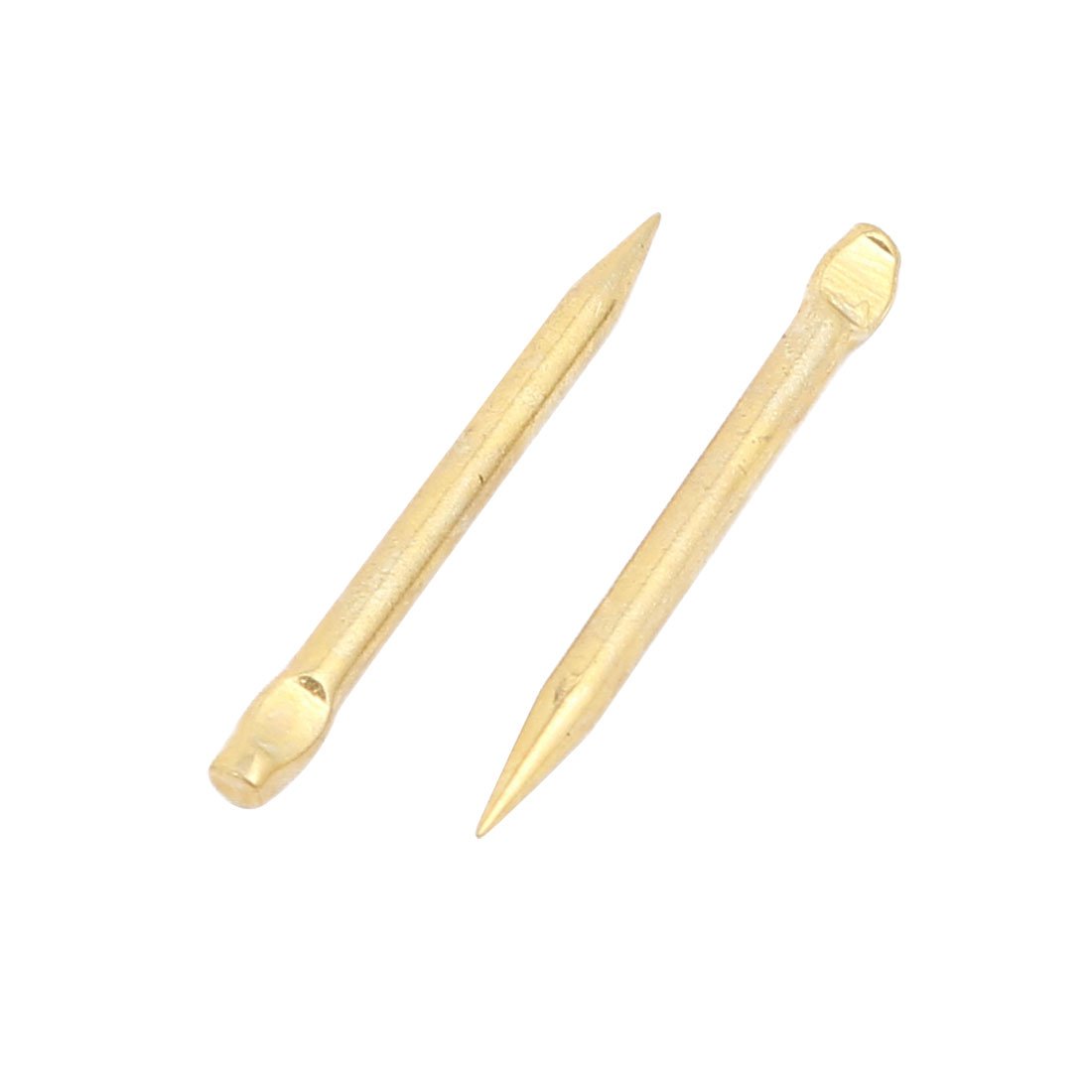 Aexit 1.5mmx20mm Carbon Fastener Steel Point Tip Concrete Cement Wall Nail Brass Tone 20pcs Model:99as175qo647