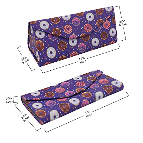 Image of Real Sic Glasses Case for Men and Women - Magnetic Folding Hard Shell Sunglass Holder - Inspired by Activities /Hobbies