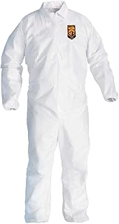 KleenGuardÂ® A40 Liquid & Particle Protection Coveralls - coverall wht elastic wrists/ankles lrg