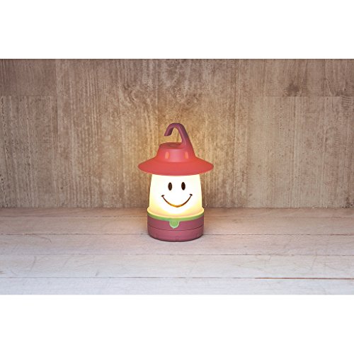 Smile LED Lantern: Portable Night Light Camping Lantern For Kids (Raspberry) - Thumbnail 3