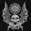 Gothic Skull Oversized Women T Shirts Biker Devil Heavy Metal Rock Music Top #A17#OR#P1 Black XL #1