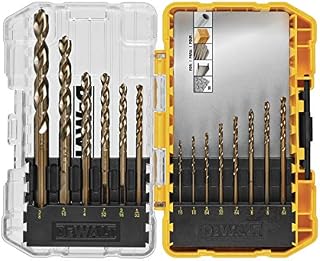 DEWALT Cobalt Alloy Steel Drill Bit Set with Pilot Point, 14-Piece (DWA1240)