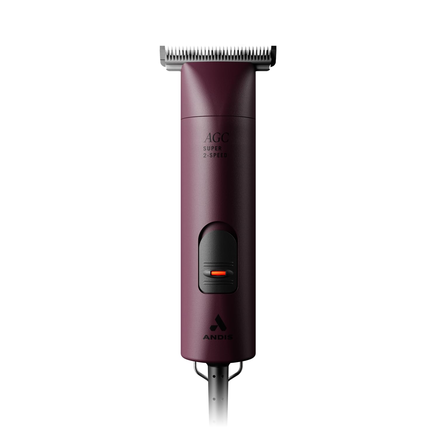 23330 Professional AGC Super 2-Speed Horse Clipper with Detachable Blade - Cool & Quiet Running Design - Includes Ultra Edge Size T-84 Blade for Complete Horse Grooming - Burgundy