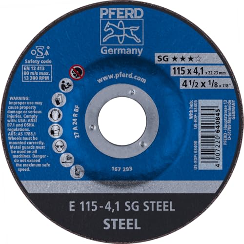 Meules de meulage PFERD oxyde d'aluminium grain 24 en lot de 10 pièces