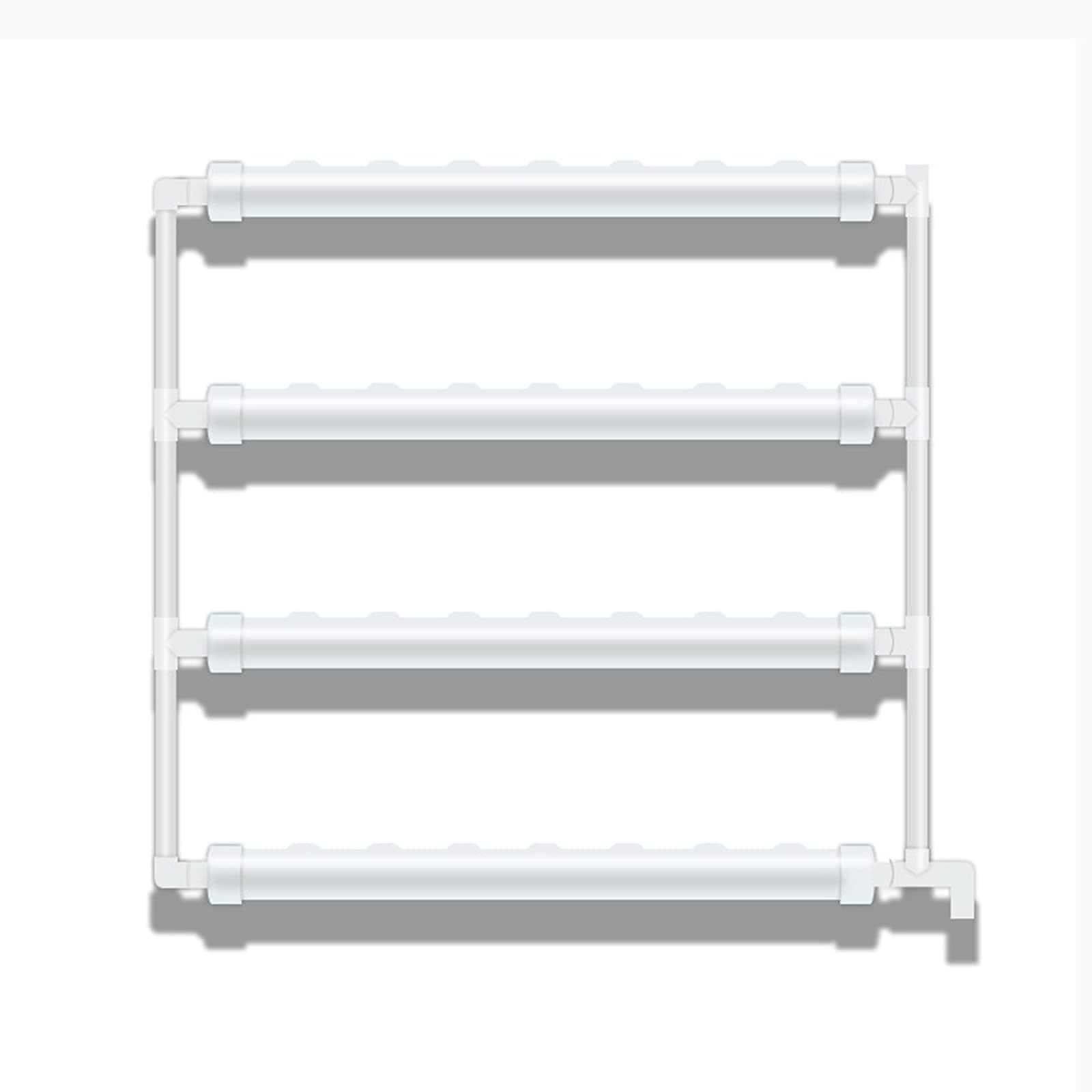 EdirFtra PVC Hydroponic Growing Kit, and Hydroponic System, Soilless Vegetable Plant, Garden Tube Balcony House90*100CM