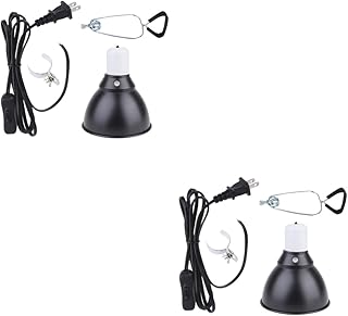 FRCOLOR 2 Pçs Pet Lâmpada De Aquecimento Sombra Terrários Lâmpada Cúpula Réptil Lâmpada Cúpula Réptil Luz Cúpula Réptil Luz Gaiola Vidro Terrário Réptil Tampa Da Lâmpada Suporte De Vidro