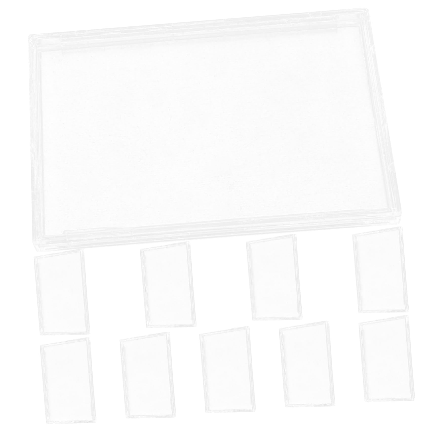 VILLCASE 5 Set Custodia Trasparente Per Carte Da Acrilico Protezione Per Carte Da E Collezionabili Facile Da Usare E 10 Pezzi * 5