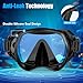 Snorkeling Gear for Adults, Dry-Top Snorkel Set Scuba Diving mask, Snorkel Mask, Panoramic Anti-Leak Anti-Fog Tempered Glass Lens, Swimming Training Snorkeling Packages