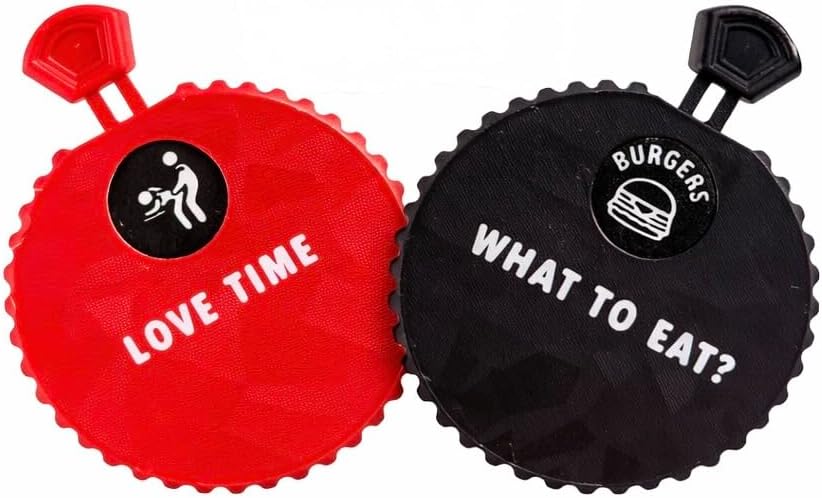 Date Night Dice Game Alternative for Couples – Love Time Spinner + What to Eat Spinner Set – Romantic Couples Game, Fun Valentine’s Gift