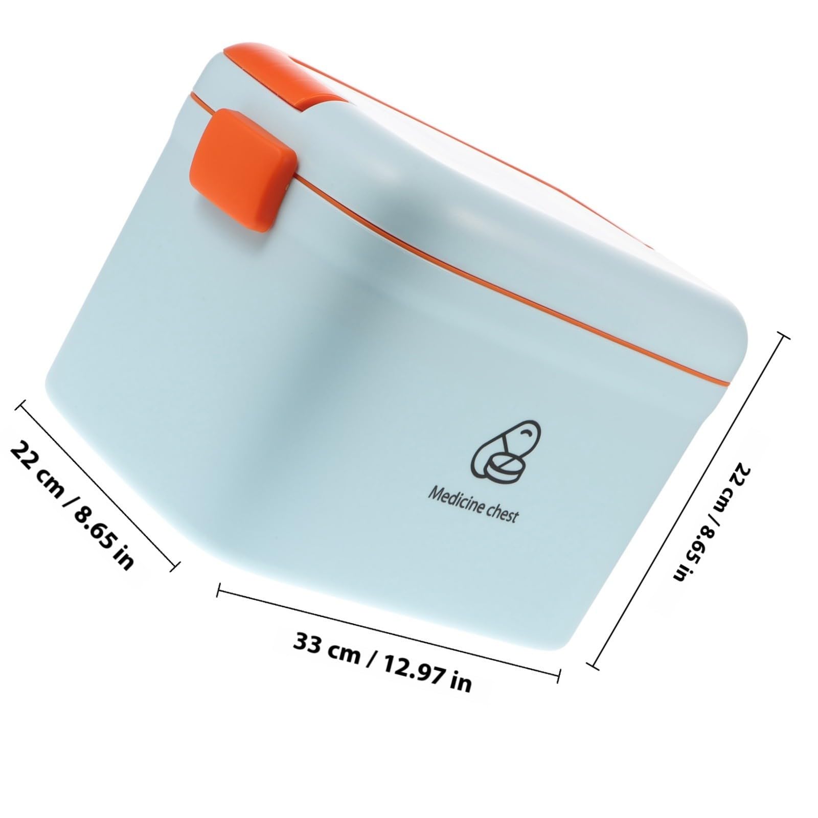 PRETYZOOM Organizador de Medicamentos Portátil para Uso en Casa y Exterior Tapa, Material PP, Fácil de Limpiar y Mantiene los Medicamentos Secos
