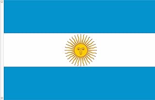 علم الارجنتين. LA AMBICELESTE. جودة راسو ممتازة. مقاس كبير 150 × 90 سم.