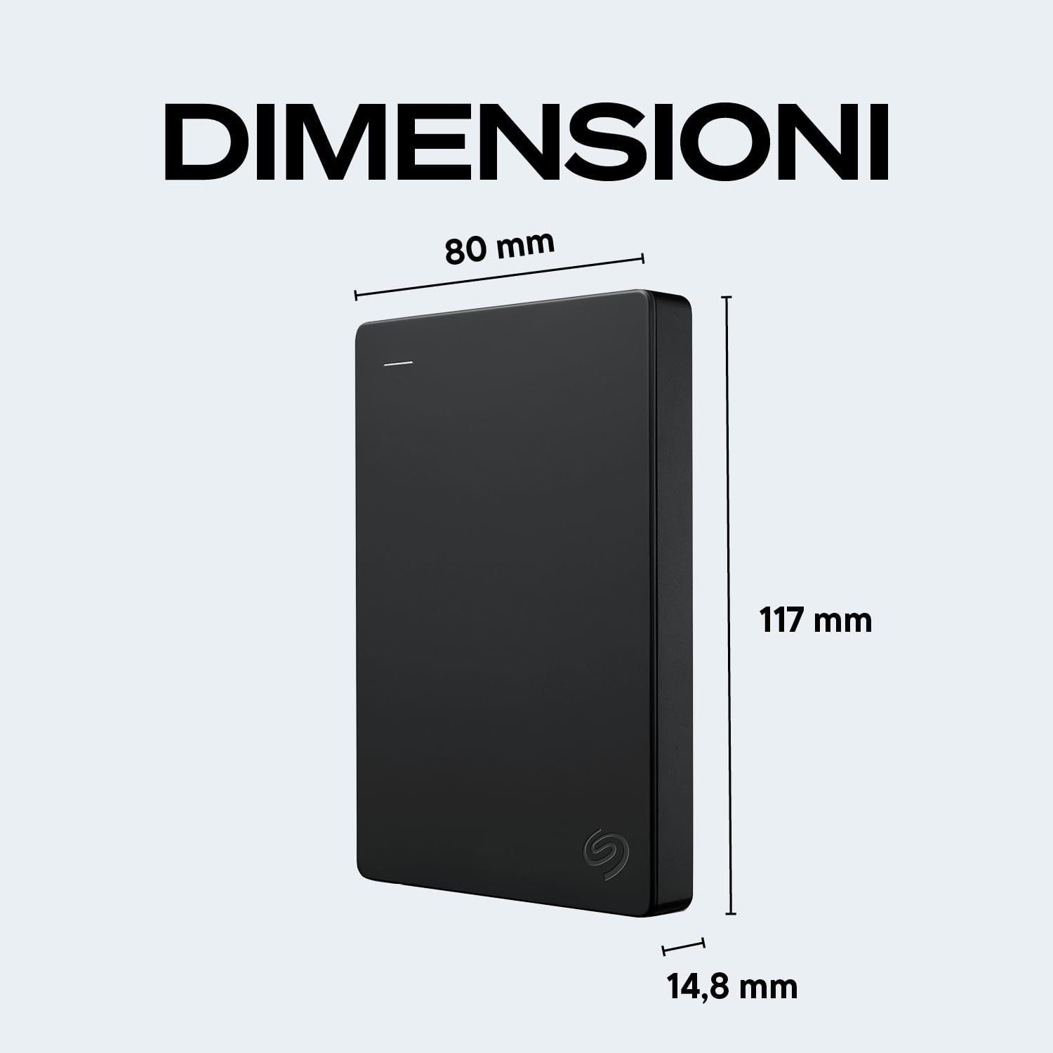 Seagate Portable Drive 1TB, 2.5" External Hard Disk USB 3.0 Nero