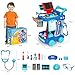 Doctor Kit for Toddlers 3-5 With 21pcs Medical Kit Toy Doctor Cart Stethoscope and Other Accessories Boy and Girl Fun Role Playing Game Dentist Toy Kids Pretend Play Girls Toys for 3 4 5 Birthday Gift