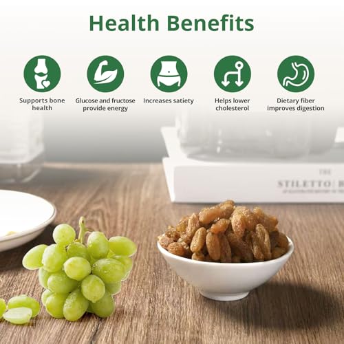 Naturebliss Premium Golden Raisins, Seedless Grape Dried Fruit Snacks, No Sugar Added, No Preservatives, Non-GMO, Naturally Shade-Dried Raisins, Healthy Power Gummy Snack (11 OZ/Pack of 1) - Image 6