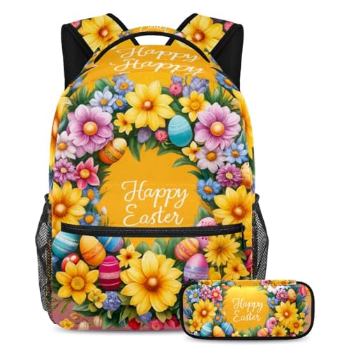 Sac à dos avec trousse à crayons ergonomique contre le désordre scolaire
