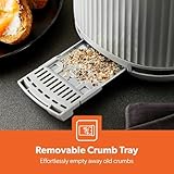 GEEPAS 1.7L Kettle & 2 Slice Toaster Kitchen Combo Set | 3000W Rapid Boil Cordless Kettle Auto Shut-Off | 1750W Toastie Machine 6 Browning Level Removable Crumb Tray Cord Storage | 2 Yr Warranty Grey - Image 8