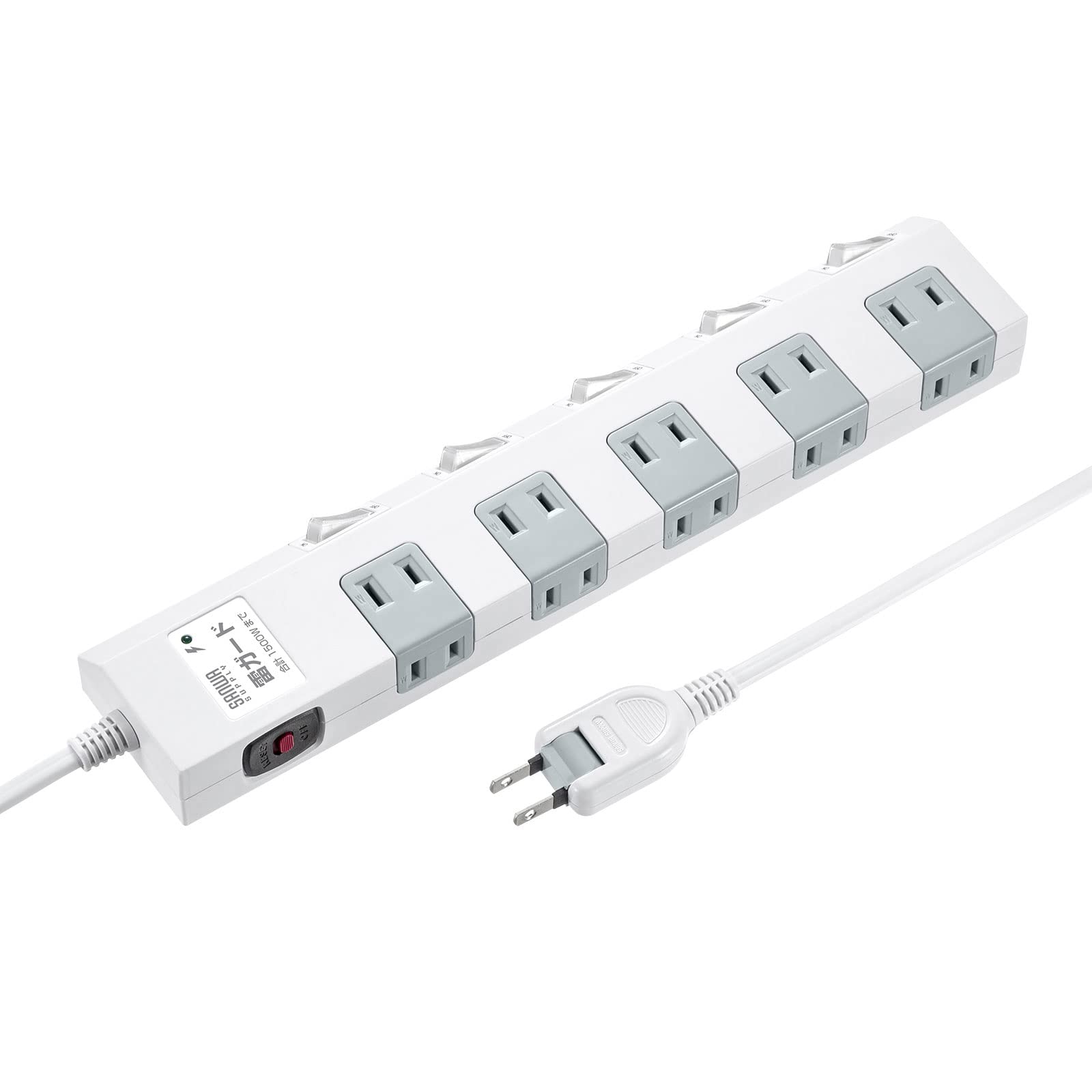 Amazon.co.jp: サンワサプライ 電源タップ 10個口・2P (1m) たくさん 