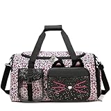 HTgroce Bolsa de Ballet Niña con Diseño de Gato – Mochila de Danza con Compartimento para Zapatos – Bolsa de Piscina Impermeable para Natación y Gimnasia Rítmica – Maleta Deporte Infantil