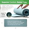 Gaiam Essentials Thick Yoga Mat Fitness & Exercise Mat with Easy-Cinch Carrier Strap, Purple, 72"L X 24"W X 2/5 Inch Thick, 10mm #1