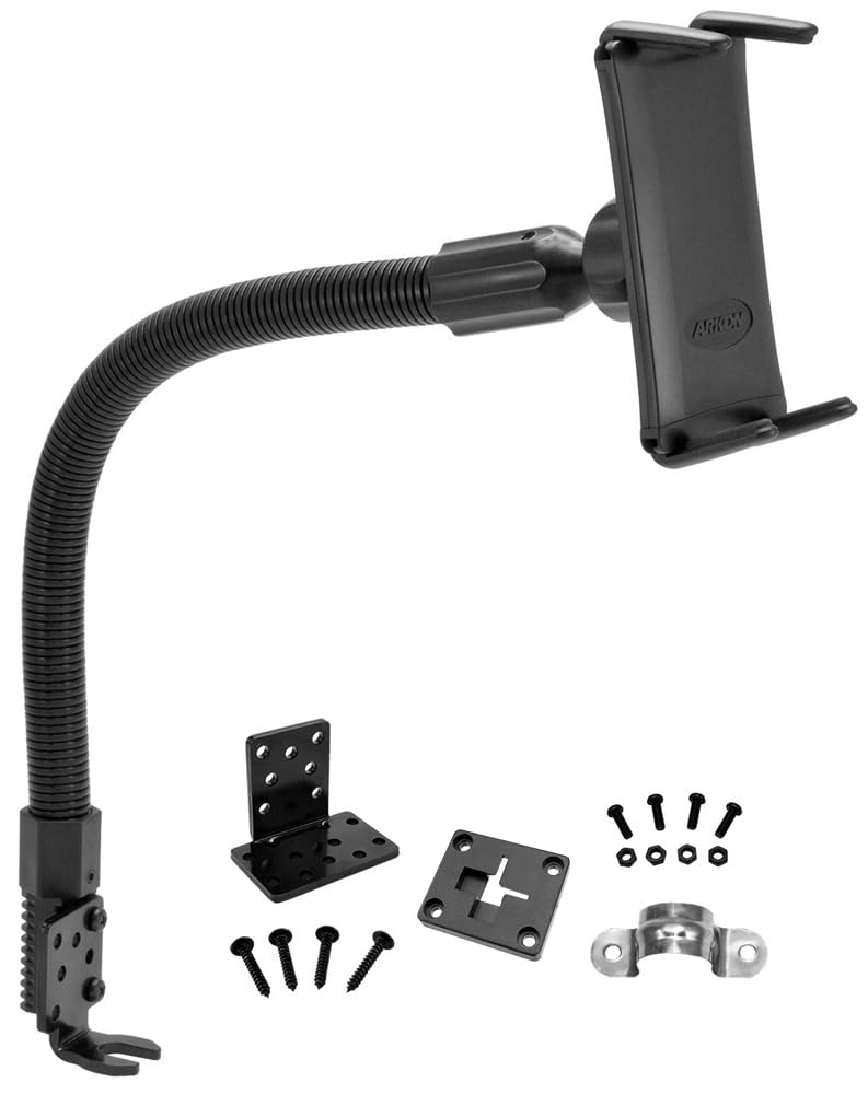 Arkon SM688 Car Mount Bracket Phone Holder, Black (for Tablet/UMPC, Galaxy Tab 4, 3, Nexus 7, iPad Mini, iPhone 6S)