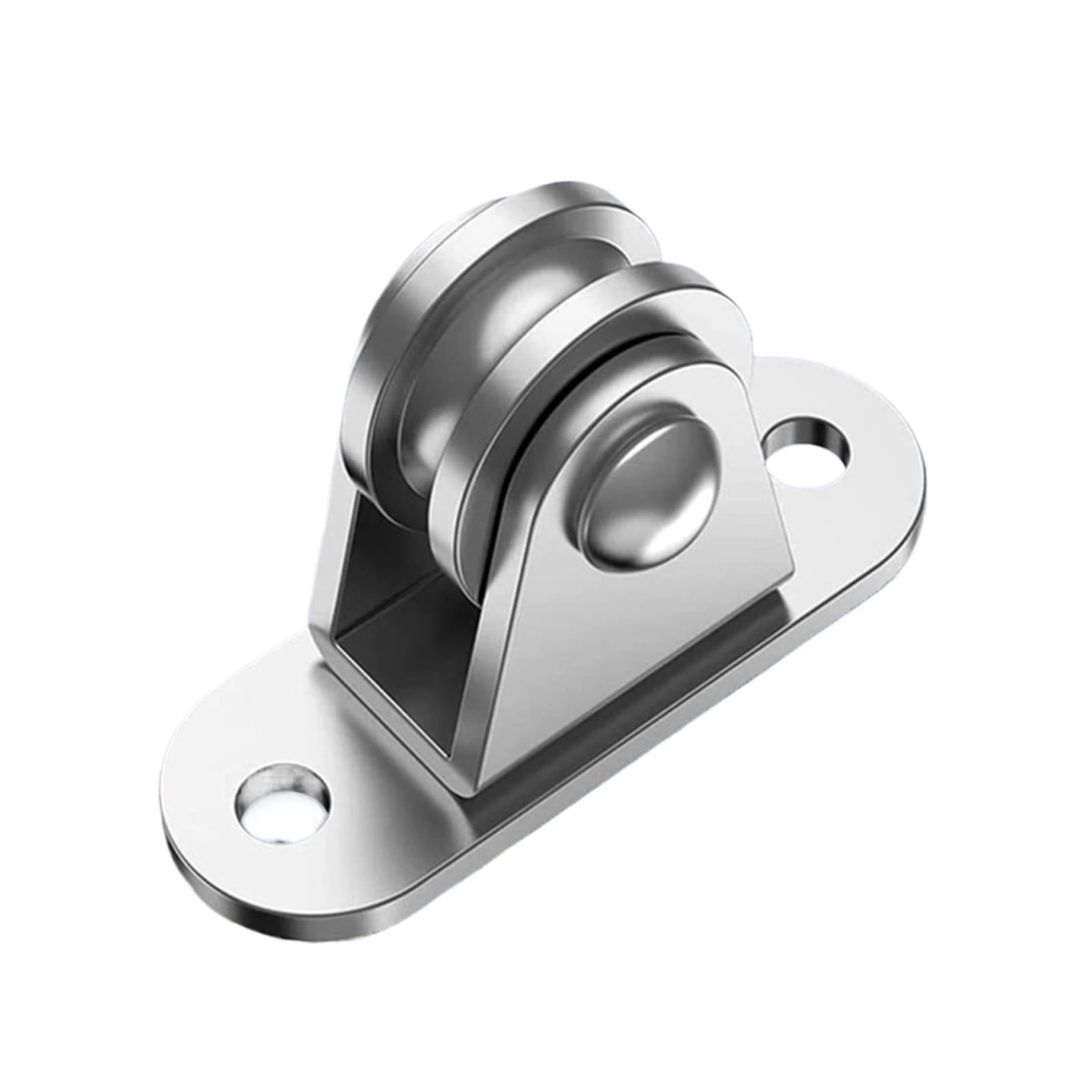 Lot de 2 poulies fixes compactes en acier inoxydable, capacité de charge de 79,8 kg, 7,5 x 3,4 x 2,1 cm, pour applications de levage et de gréement robustes
