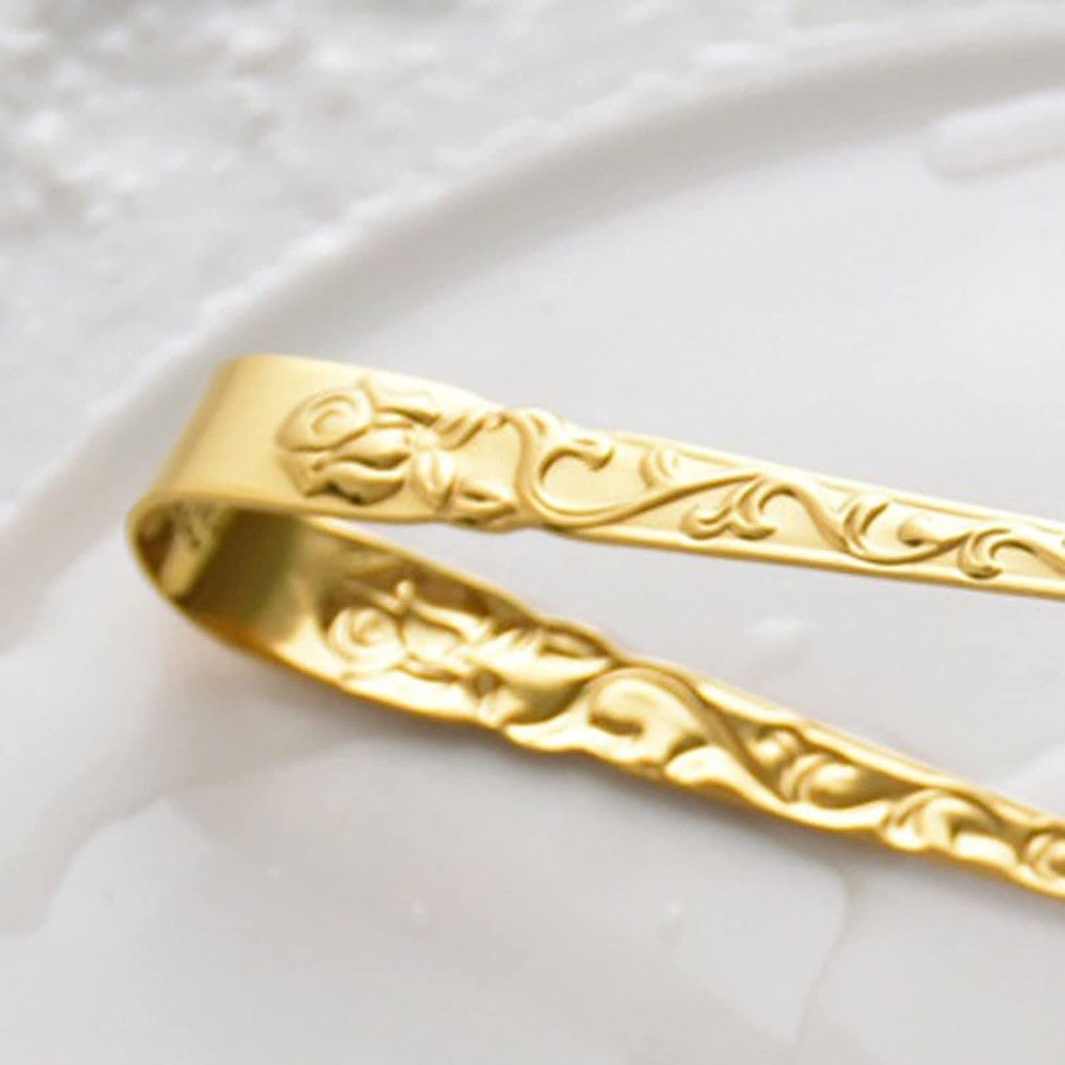 DECHOUS Clip Eleganti A Forma Di Rosa - Set Da 2 Pinze In Acciaio Inox Per Ghiaccio E Cocktail - Foto 5