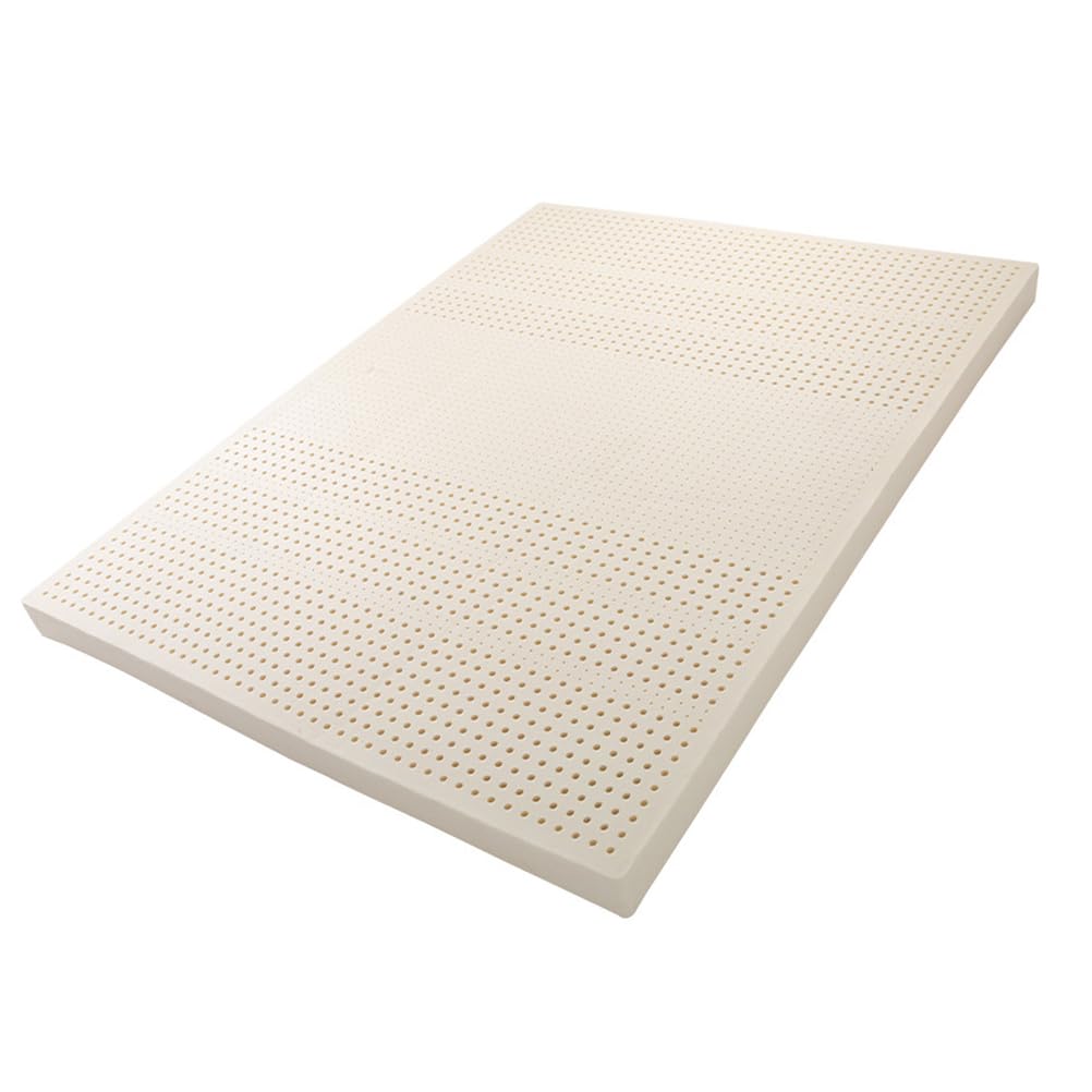 nic Cotton Latex Mattress Topper Medium Firm 2.5/5/7.5/10cm Thick Sleep Enhancer Full Size 120x200cm (47x79in) Deep Sleep Support Durable Bed Mat