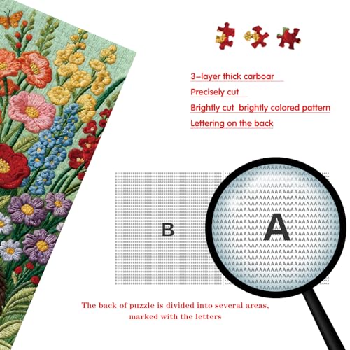 Puzzle for Adults 1024 Pieces,Flowers Floral Garden Cat Jigsaw Puzzle - image 4