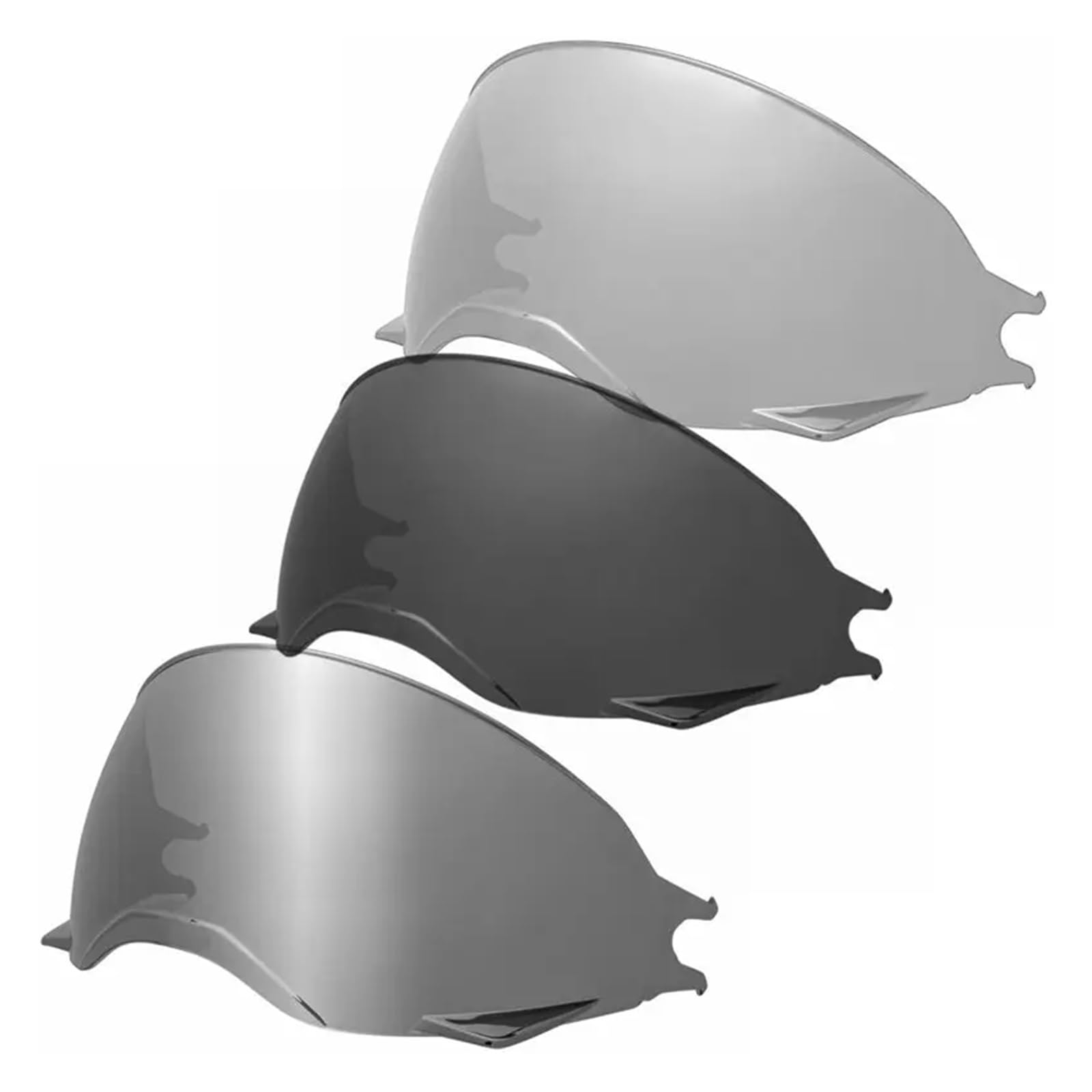 Cúpula Carenabris Deflector De Viento para Broozer, Visera para Casco, Accesorios para Motocicleta, Cascos, Gafas, Lentes De Repuesto Plateadas Y Rojas