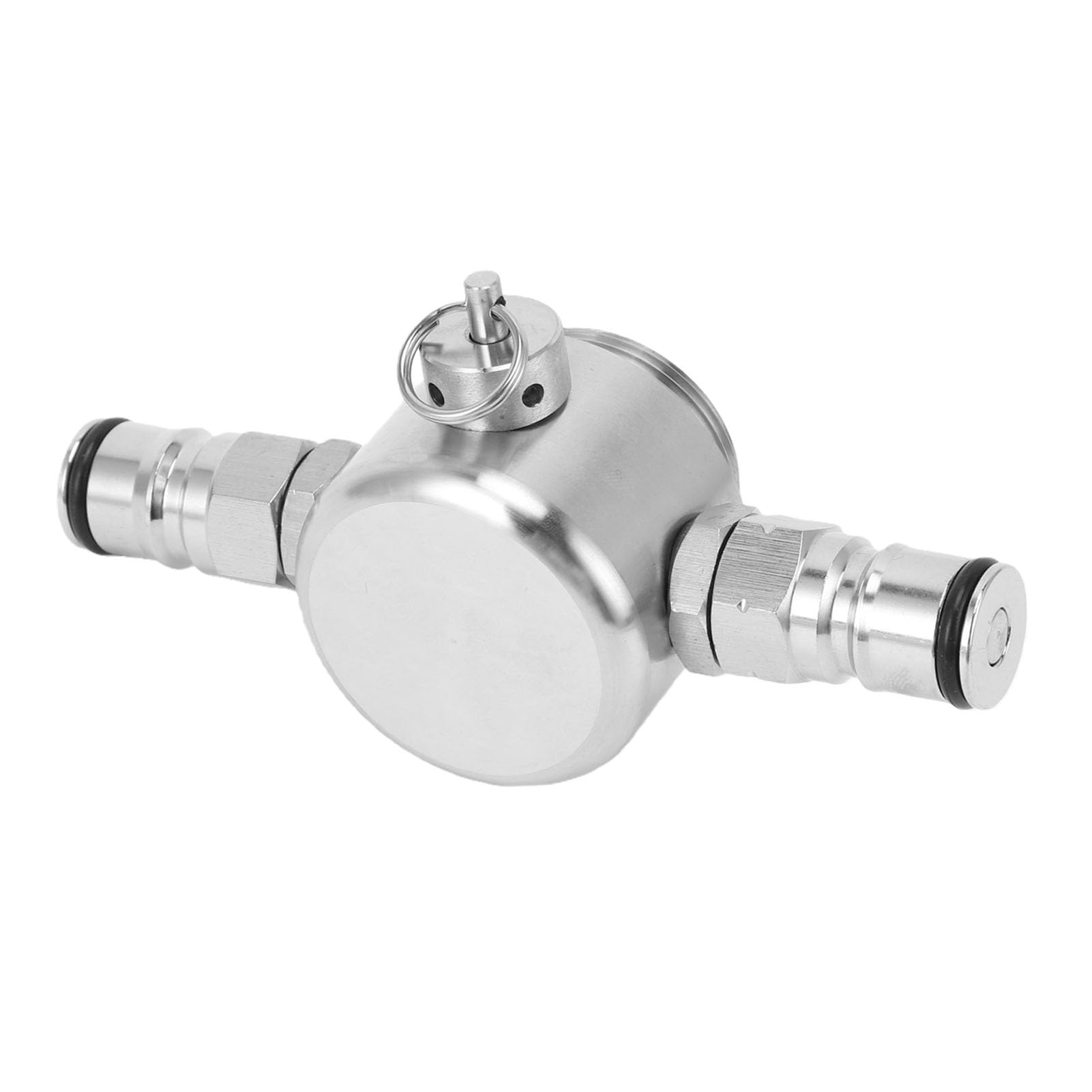 Goshyda Lanza de Barril de Cerveza de Acero Inoxidable, Lanza Dispensadora de Cerveza con Bloqueo de Doble Bola de Perfil bajo con Válvula de Seguridad de 45 PSI, Diseño Compacto para Mini Barriles y