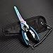 Tgpiao Multi-Functional Fishing Pliers, Gripper - Stainless Steel Hooks, Cutters and Sheath 、 Lanyard Included 1Pack (Blue)