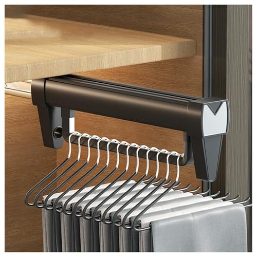 クローゼット用引き出し式パンツラック、洋服ハンガー、クローゼットオーガナイザー、収納、寝室用小売店キャビネット用(41cm)