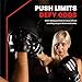 Hawk Sports Boxing Mitts Curved Punching Mitts with EVA Foam Padding, Heavy Duty Leather Focus Mitts for Boxing & MMA Training, Ultra Comfy, Light, & Durable Ambidextrous Punching Pads - All-Black